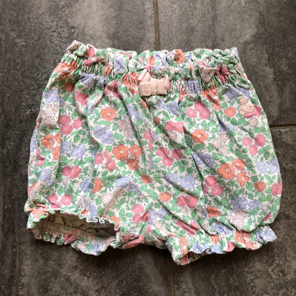 Girls floral bubble shorts